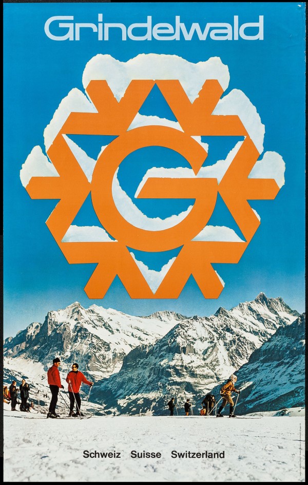 Grindelwald Travel Poster, Switzerland  Print